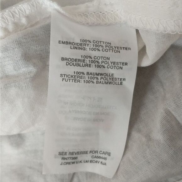 J. Crew Contrast Eyelet Embroidery Dress - Picture 15 of 16